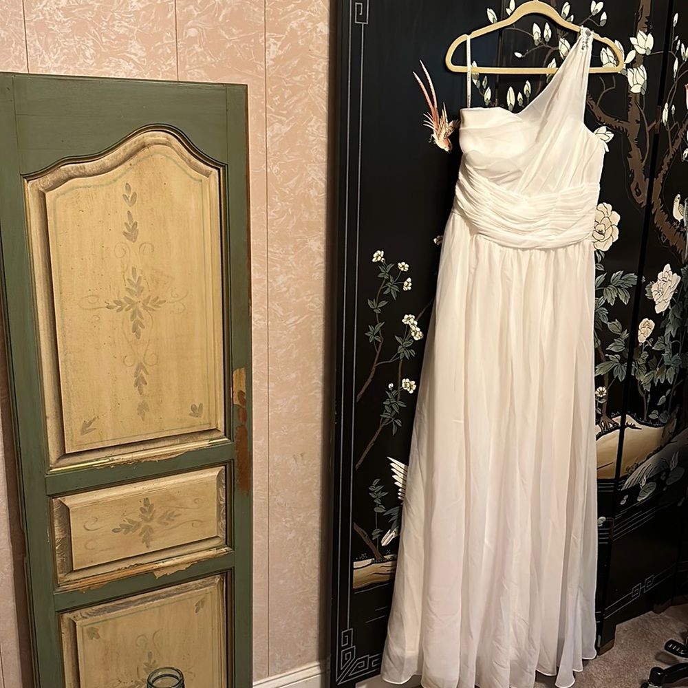 White formal gown